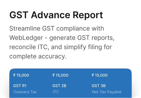 GST Advance Report