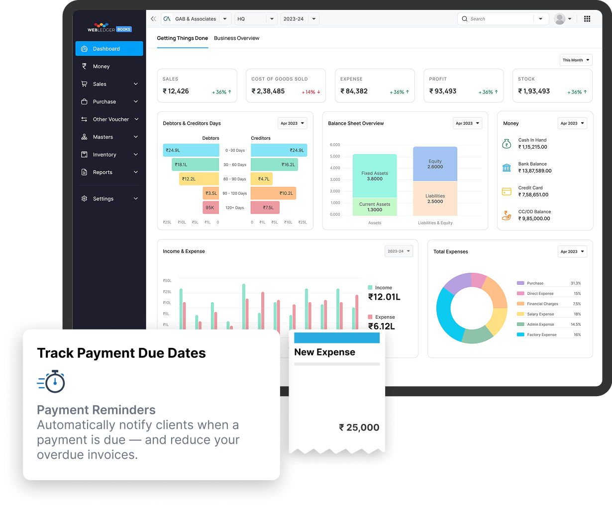cloud accounting sofrtware webledger